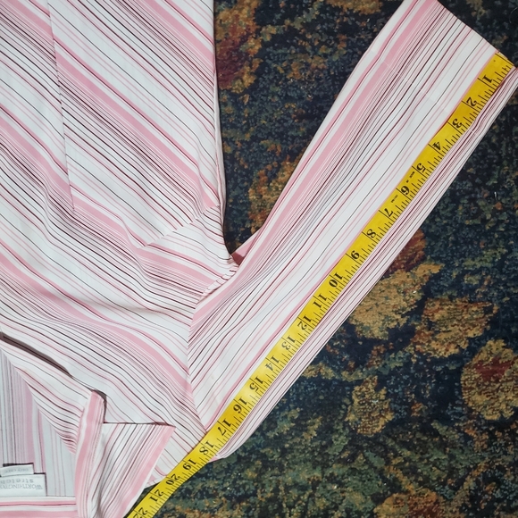 Worthington Stretch easy care Small size with stripe buttons down blouse - Picture 15 of 15